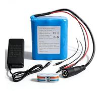 Batteria MXJFYY da 24 V e 4000 mAh, caricabatterie e connettore per cavo, batteria per progetti fai da te,lampioni solari, telecamera CCTV, altoparlante,spruzzatore, macchinina giocattolo, lettori MP3