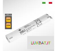 Batteria Ni-Cd 3,6V 2,5Ah per lampade d'emergenza con cavi liberi (3VNT C U)