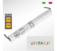 Batteria Ni-Cd 4,8V 1,6Ah per lampade d'emergenza uscita cavi liberi (4 VNT Cs)