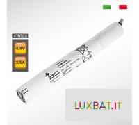 Batteria Ni-Cd per lampade d'emergenza 4,8V 2,5Ah uscita cavi liberi (4VNT C U)
