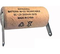 Batteria Ni-CD SC 1,2V 2000mah Cartonate