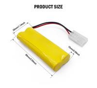 Batteria NiMH 7.2V per Pannello Allarme GETRONIC GT2200 Accu Alarm Control Panel