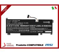 Batteria Notebook 11.4V 4600mAh PowerQ Per MSI Bravo 15 B5DD Alta Qualità