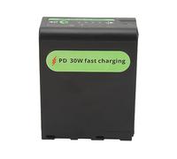 Batteria NP F990, Batteria Sostitutiva da 7,4 V 13750 MAh con Chip Intelligente Integrato, 3 Metodi di Alimentazione, per Monitor Luce di Riempimento Fotocamera MC2500C 1500C