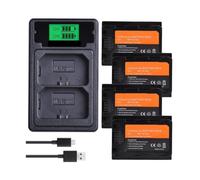 Batteria NP-FZ100 + LCD Doppio USB, Compatibile Con Sony, For BC-QZ1 9 9R A9R 9S ILCE-9 A7R A7 III ILCE-7M3(4Battery and charger)