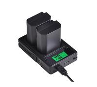 Batteria NP-FZ100 + LCD Doppio USB, Compatibile Con Sony, For BC-QZ1 9 9R A9R 9S ILCE-9 A7R A7 III ILCE-7M3(2Battery and charger)