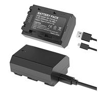 Batteria NP-FZ100 per fotocamera Sony A7III A7IV 7RIII A7R3 A7CR A7CII A7RIV A7C A7SIII, Alpha A9 A9R A9S 9S 9R A6600, confezione da 2