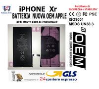 BATTERIA NUOVA OEM APPLE iPHONE Xr REALMENTE PARI ALL'ORIGINALE GLS