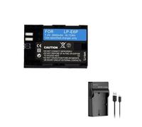 Batteria O Caricabatterie For Fotocamere LP-E6P LP E6P Da 2600 MAh, Compatibile Con Canon, For Batterie For Fotocamere R5 Mark II R6 R7 5DS Mark II 6D Mark II 90D(1 Battery 1 Charger)