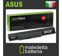 Batteria 5200mAh REALI, EQUIVALENTE asus 0B20-00X50AS A31K53 A31-K53