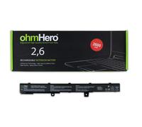 Batteria 2600 mAh REALI, EQUIVALENTE asus A31LJ91 A31N1319 A41N1308