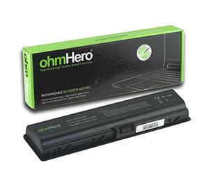 Batteria ohmHero 5200mAh REALI 10,8V per portatile HP-Compaq dv2000, dv2000T, dv2000Z, dv2100, dv2200, dv2300, dv2400, dv2500, dv2500t, dv2600, dv2700, dv2700t, dv2800t Artist Edition, dv6000, dv6000T, dv6000Z, dv6100, dv6200, dv6300, dv6400, dv6500, dv6500/CT, dv6500t, dv6500z, dv6560us, dv6570us, dv6580el, dv6600, dv6700, dv6700/CT, dv6700t, dv6700z, dv6800, dv6900