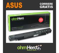 Batteria OhmHero® NERA 2600 mAh REALI per Asus A450V