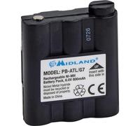 Batteria Originale Midland Da 800Mah Pb-Atl/G7 Batt5R Per G7 Gxt1050 Gxt1000 900
