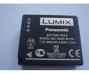 Batteria Originale Panasonic DMW-BLE9E 7.2V 940mAh 6.8Wh Originale New Accu