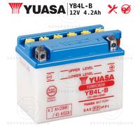 BATTERIA ORIGINALE YUASA YB4L-B 12V 4.2Ah 45A YUMICRON (120 x 70 x 92 mm)
