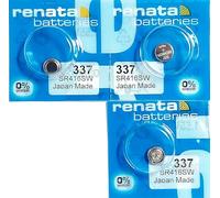 Batteria Orologio svizzero Renata 3 x 337 o SR416SW Realizzato In ossido D'argento 1,5 v (SR43SW)