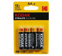Kodak Batteria Xtralife Alcalina AA (LR6) – Blister da 4