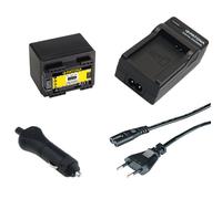 Batteria Patona + caricabatteria casa/auto per Canon LEGRIA HF R706,HF R76