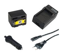 Batteria Patona + caricabatteria casa/auto per Canon LEGRIA HF R77,HF R78