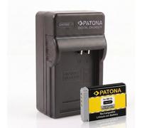 Batteria Patona + caricabatteria casa/auto per Canon PowerShot G5 X Mark II