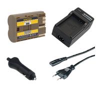 Batteria Patona + Caricabatteria casa/auto per Canon Zr25,Zr25mc,Zr30,Zr30mc