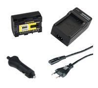 Batteria Patona + caricabatteria casa/auto per Jvc Everio GZ-HM320,GZ-HM320B