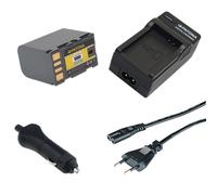 Batteria Patona + caricabatteria casa/auto per Jvc GR-D728US,GR-D740,GR-D740AC