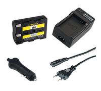 Batteria Patona + caricabatteria casa/auto per Pentax D-Li50