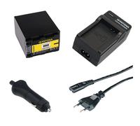 Batteria Patona + caricabatteria casa/auto per Sony HDR-CX12,HDR-CX500,HDR-CX505