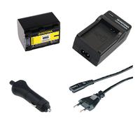 Batteria Patona + caricabatteria casa/auto per Sony HDR-SR11,HDR-SR12,HDR-UX20