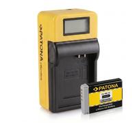 Batteria Patona + caricabatteria Synchron LCD USB per Canon PowerShot G5 X,G7 X