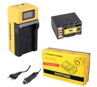 Batteria Patona + caricabatteria Synchron LCD USB per Jvc GZ-HD320,GZ-HD320BEU