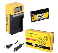 Batteria Patona + caricabatteria Synchron LCD USB per Pentax DLi-78,D-Li78