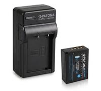 Batteria Patona Platinum + caricabatteria casa/auto per Fujifilm NP-W126