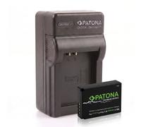 Batteria Patona Premium + caricabatteria casa/auto per Canon Eos M,M2,M10,M50