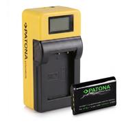 Batteria Patona Premium + caricabatteria Synchron LCD USB per Sony HDR-PJ410