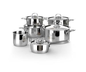 Batteria pentole 11 pezzi Aeternum La Divina in acciaio inox