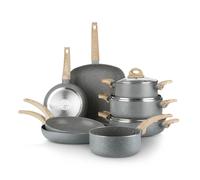 Batteria pentole 11 pezzi Mrs Wood grigio