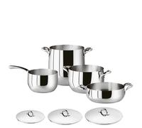 Batteria Pentole 7 Pezzi Sambonet Kikka, acciaio Inox per induzione.