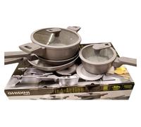Batteria pentole Alluminio antiaderente ( 8 pz) ACTION Full induction Tortora 3