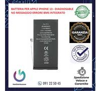 BATTERIA PER APPLE IPHONE 13 -DIAGNOSABLE NO MESSAGGIO ERRORE PERCENTUALE CARICA
