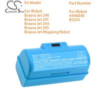 Batteria per aspirapolvere Cameron Sino per iRobot Braava Jet 240 241 244 245 Braava Jet Robot lavapavimenti 4446040 BC674 2900mAh