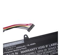 Batteria per Asus EeeBook X205TA-BING-FD015B X205TA-BING-FD015BS 4800mAh 7,6V