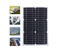Batteria per Auto da 20 W Kit System di Pannelli Solari Caricatore Solare Controller Pannello Solare Flessibile Portatile Uscita 2USB