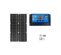 Batteria per Auto da 20 W Kit System di Pannelli Solari Caricatore Solare Controller Pannello Solare Flessibile Portatile Uscita 2USB