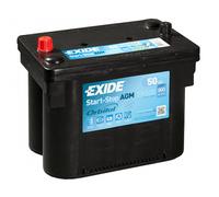 BATTERIA PER AUTO EXIDE 50 AH EK508 800 SPUNTO AGM START E STOP FIAT JEEP LAN