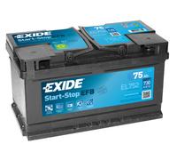 BATTERIA PER AUTO EXIDE 75 AH 730 EL752 SPUNTO EFB START E STOP
