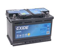 BATTERIA PER AUTO EXIDE AGM 72 AH 760 EN 12 VOLT START & STOP EK720 = VR760