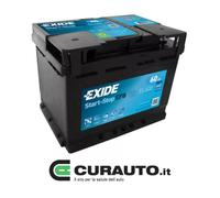 BATTERIA PER AUTO EXIDE EL600 60AH 640EN DI SPUNTO 12V EFB START E STOP